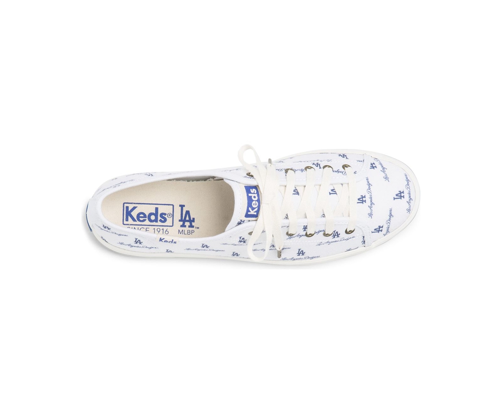 Keds Sneakers White/Blue - Kickstart MLB® - Womens YORGIE-712